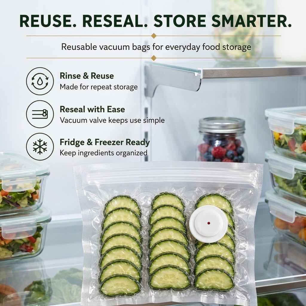 Airhush™ Portable Vacuum Food Sealer Bundle | Keeps Food Fresh 5x Longer